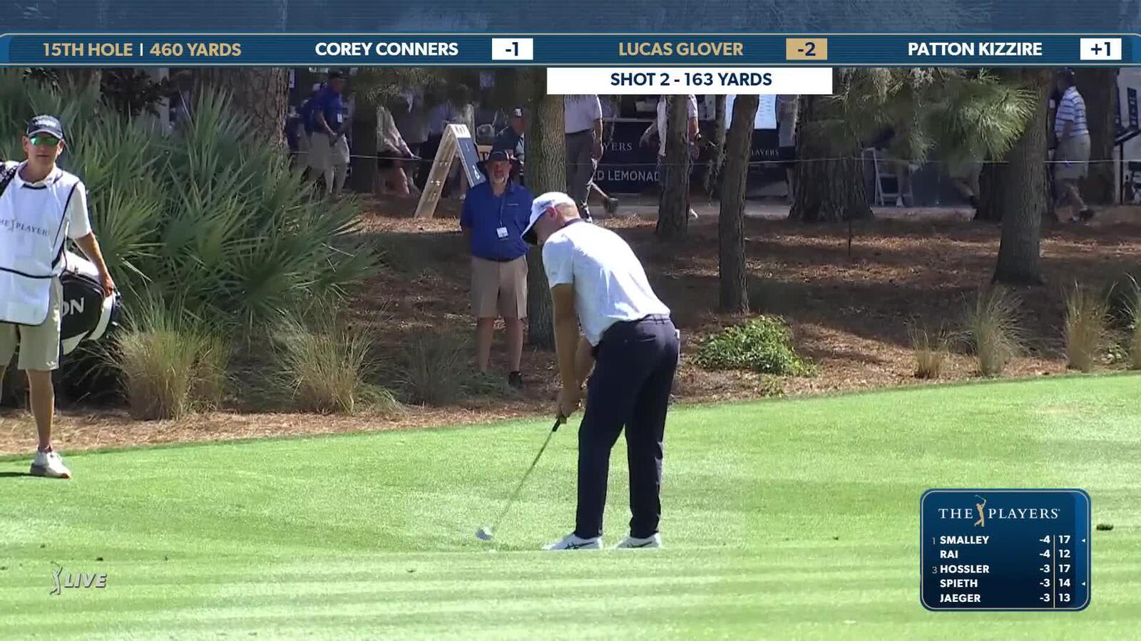 Lucas Glover | Round 1 | 15th hole | Shot 2 | 2025 THE PLAYERS