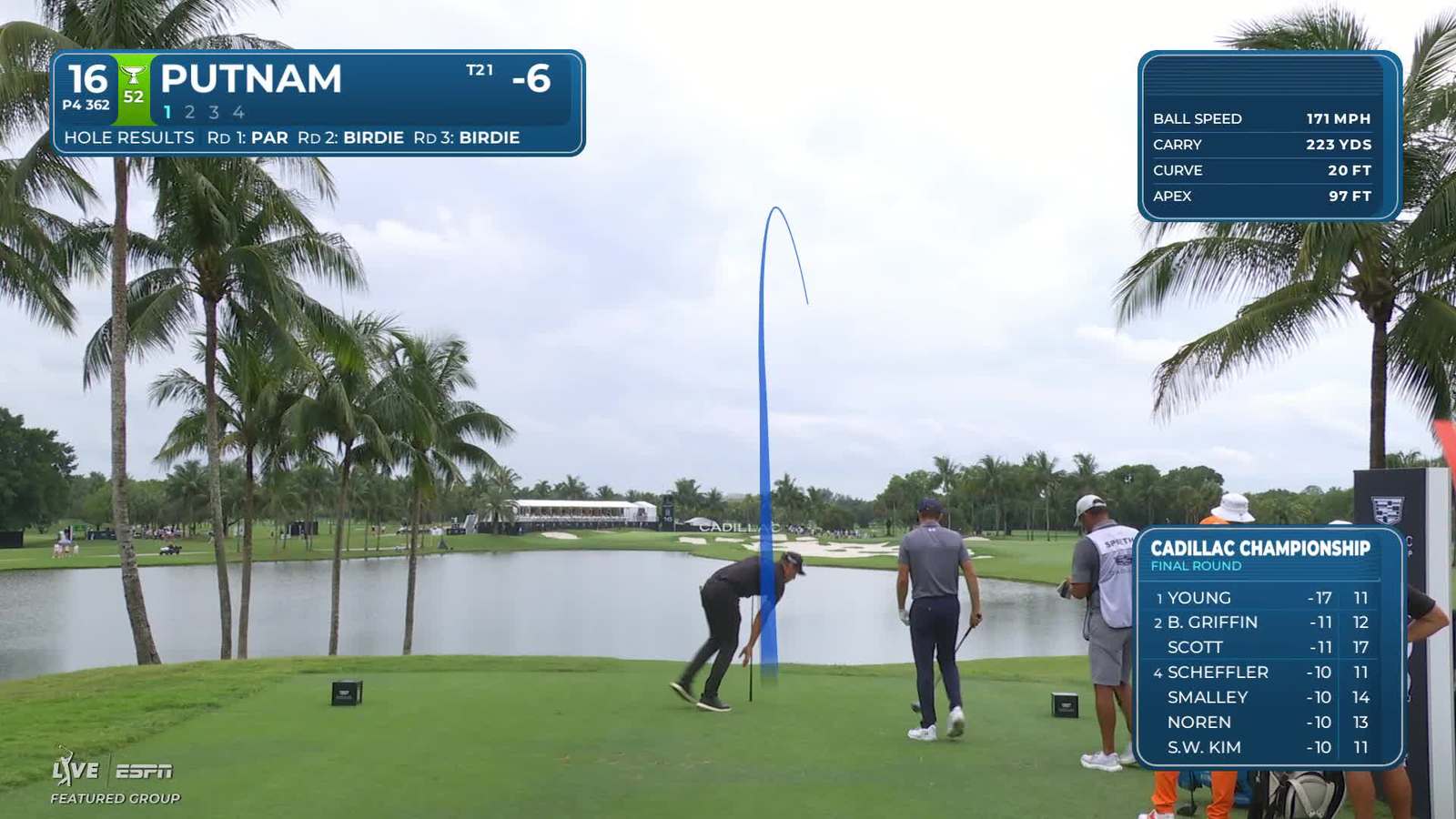 Andrew Putnam | Round 4 | 16th hole | Shot 1 | 2026 Cadillac