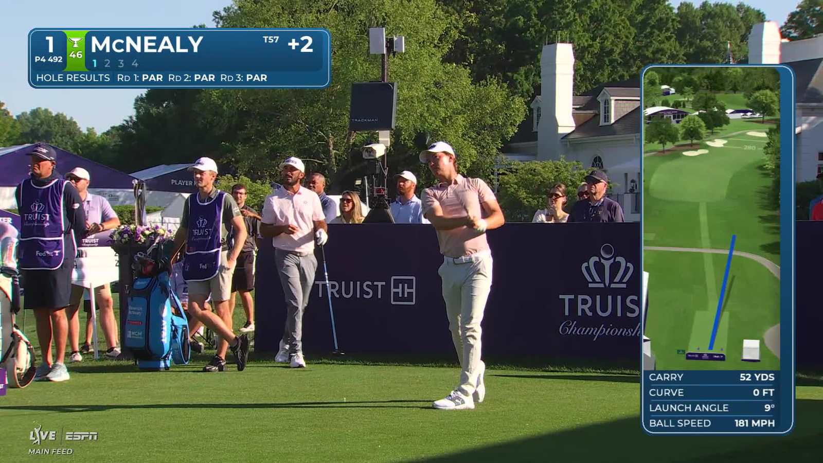 Maverick McNealy | Round 4 | 1st hole | Shot 1 | 2026 Truist Championship