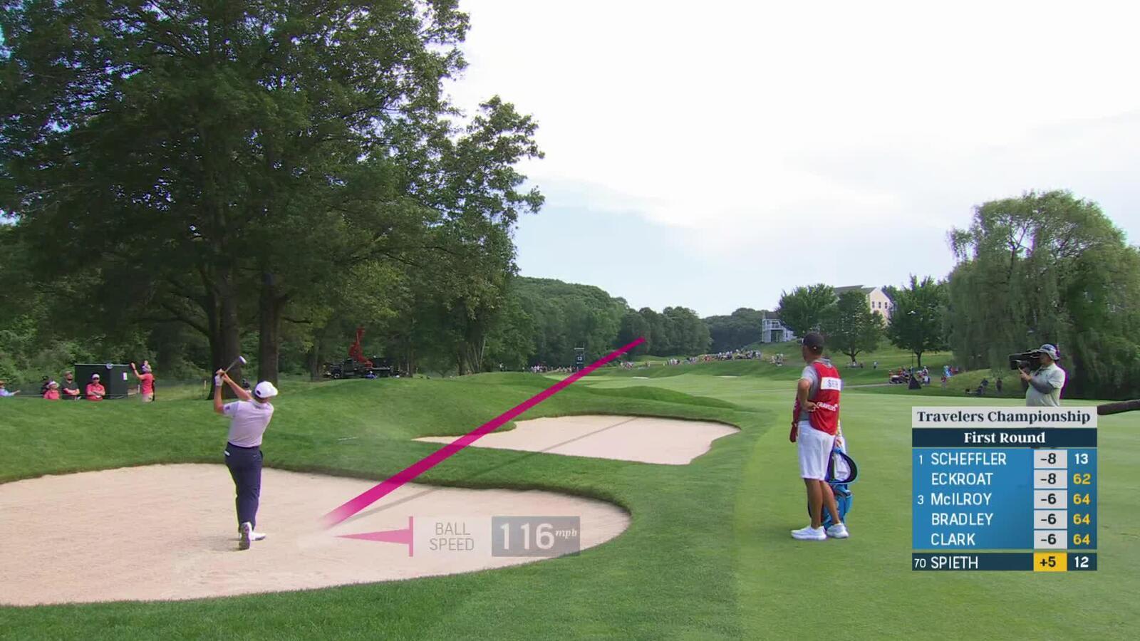 Jordan Spieth | Round 1 | 13th hole | Shot 2 | 2025 Travelers