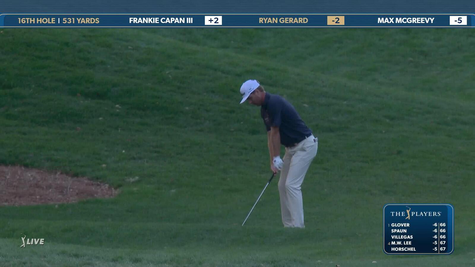 Ryan Gerard | Round 1 | 16th hole | Shot 3 | 2025 THE PLAYERS