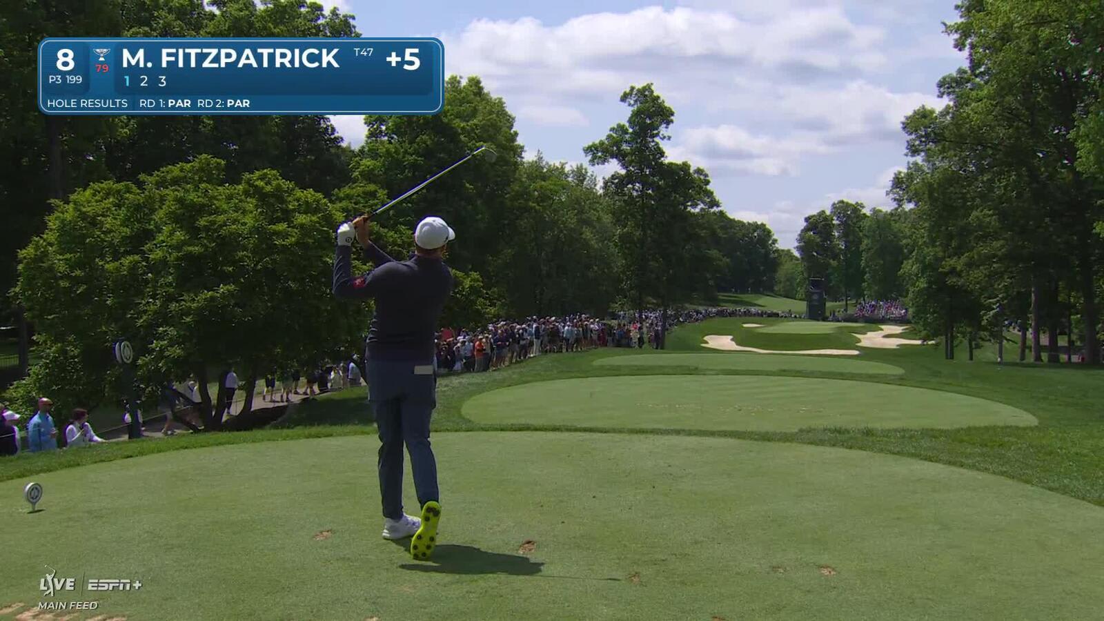 Matt Fitzpatrick | Round 3 | 8th hole | Shot 1 | 2025 the Memorial