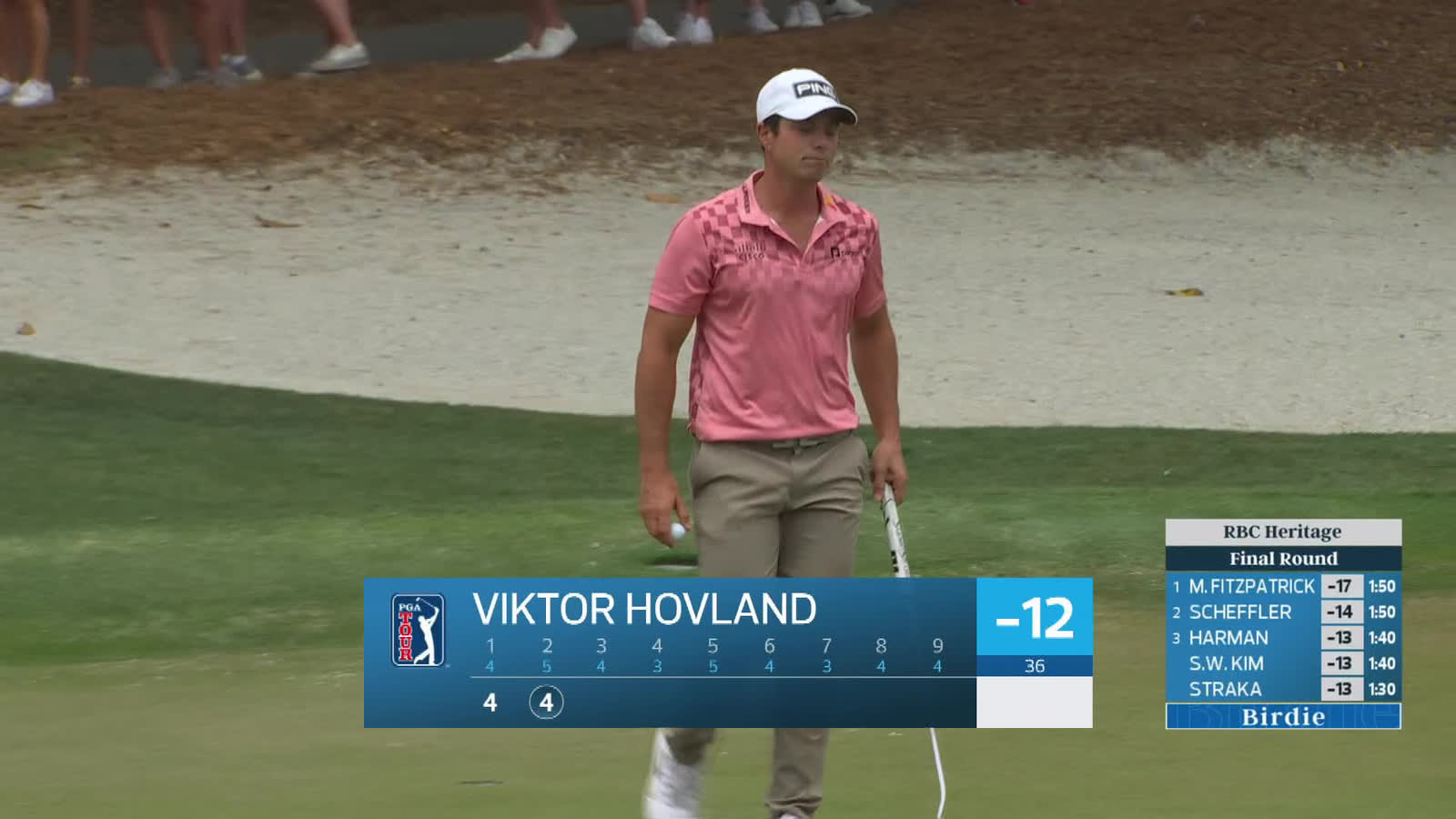 Viktor Hovland | Round 4 | 2nd hole | Shot 4 | 2026 RBC Heritage