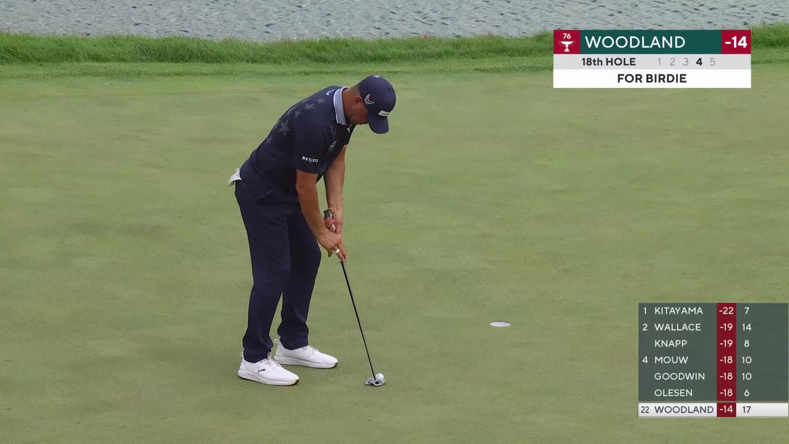 Gary Woodland | Round 4 | 18th hole | Shot 4 | 2025 3M Open
