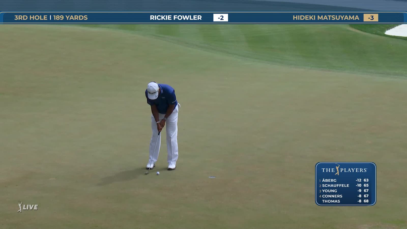 Hideki Matsuyama | Round 3 | 3rd hole | Shot 3 | 2026 THE PLAYERS