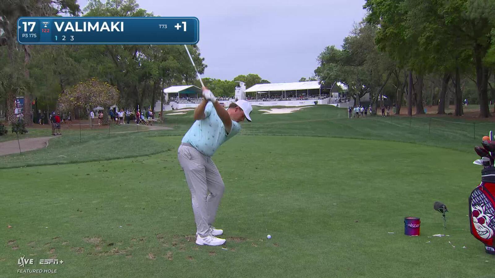 Sami Valimaki | Round 1 | 17th hole | Shot 1 | 2025 Valspar