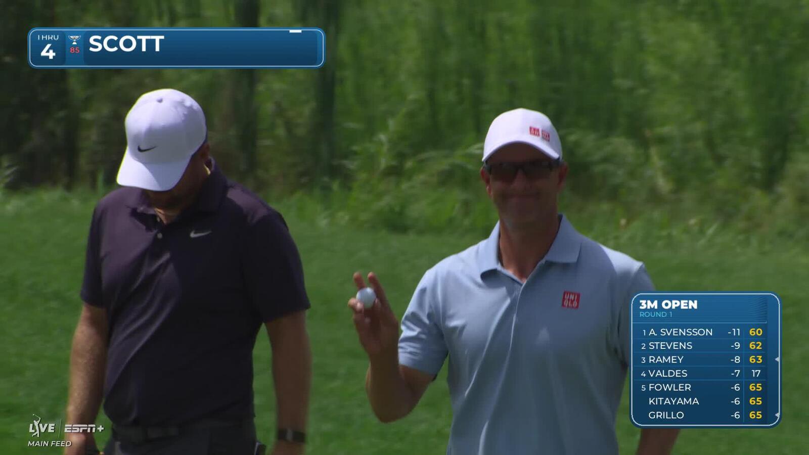 Adam Scott | Round 1 | 4th hole | Shot 2 | 2025 3M Open