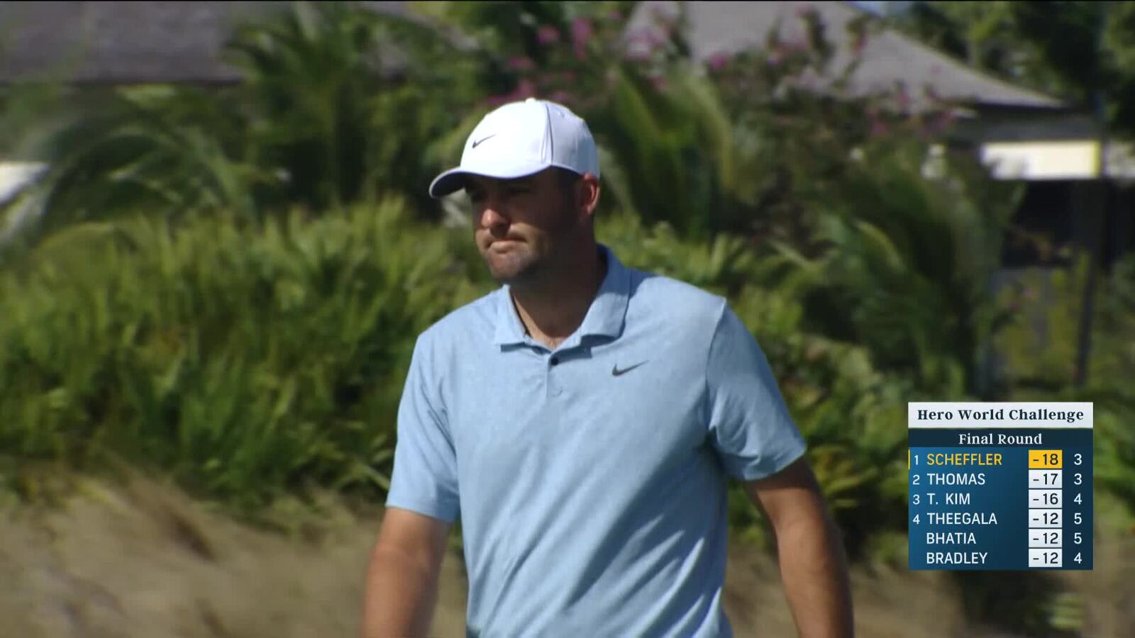 Scottie Scheffler | Round 4 | 4th hole | Shot 3 | 2024 Hero World Challenge