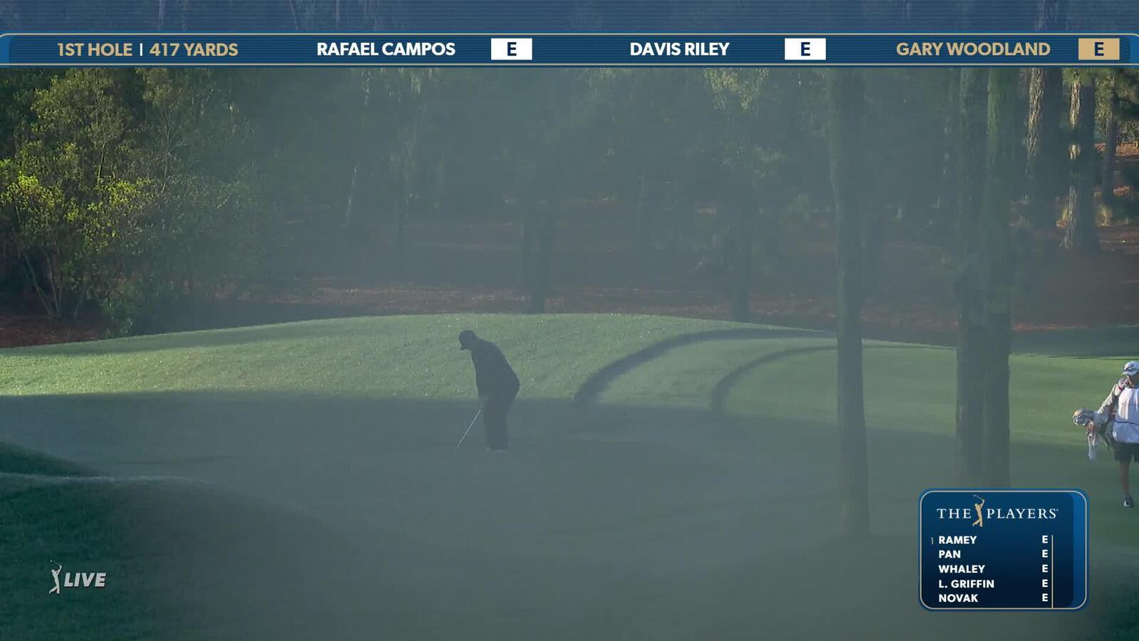 Gary Woodland | Round 1 | 1st hole | Shot 4 | 2025 THE PLAYERS