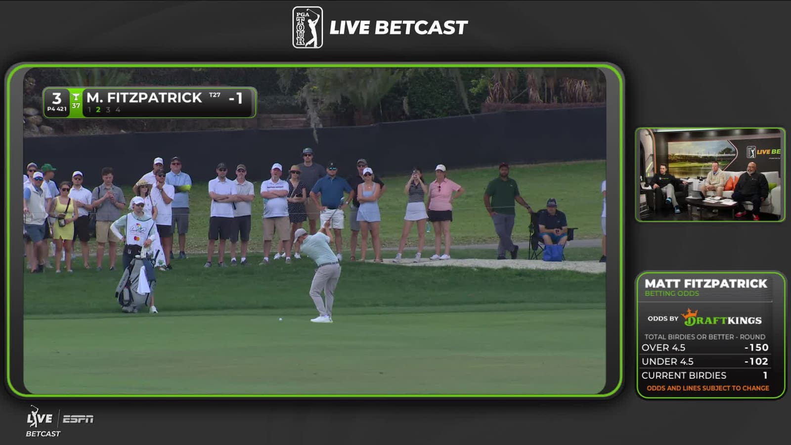 Matt Fitzpatrick | Round 3 | 3rd hole | Shot 2 | 2026 Arnold Palmer