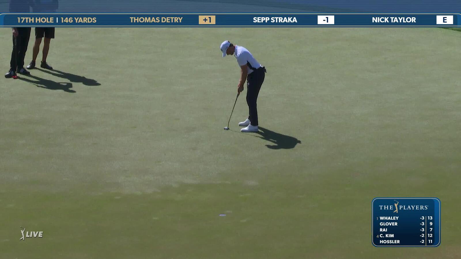 Thomas Detry | Round 1 | 17th hole | Shot 5 | 2025 THE PLAYERS