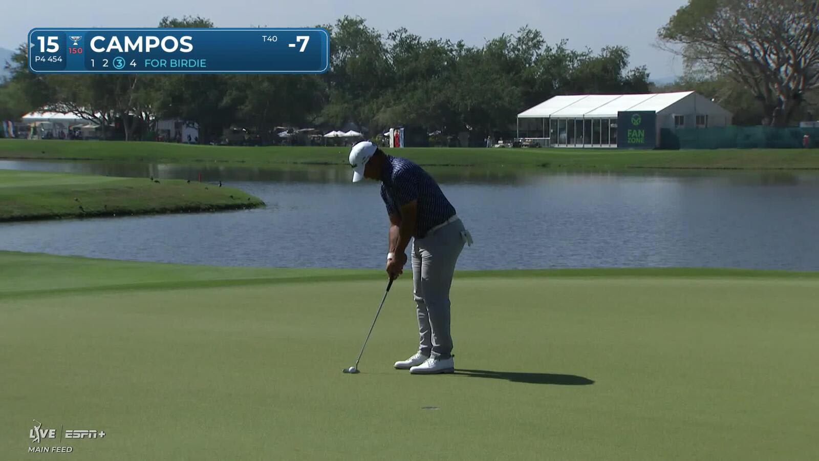 Rafael Campos | Round 4 | 15th hole | Shot 3 | 2025 Mexico Open