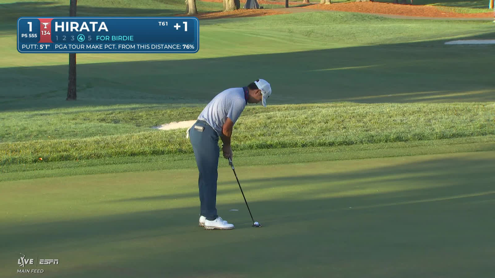 Kensei Hirata | Round 4 | 1st hole | Shot 4 | 2026 Valspar