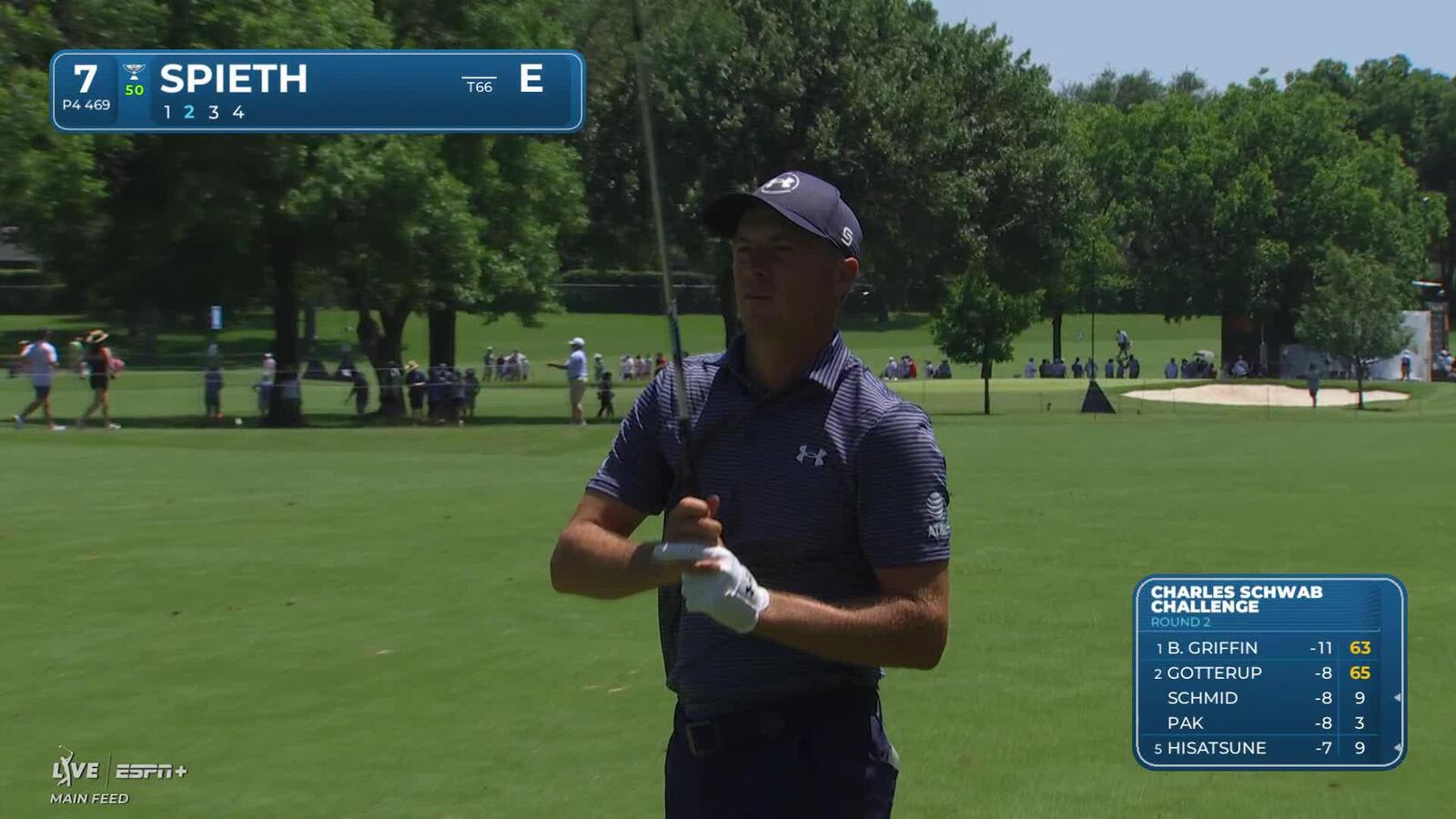 Jordan Spieth | Round 2 | 7th hole | Shot 2 | 2025 Charles Schwab