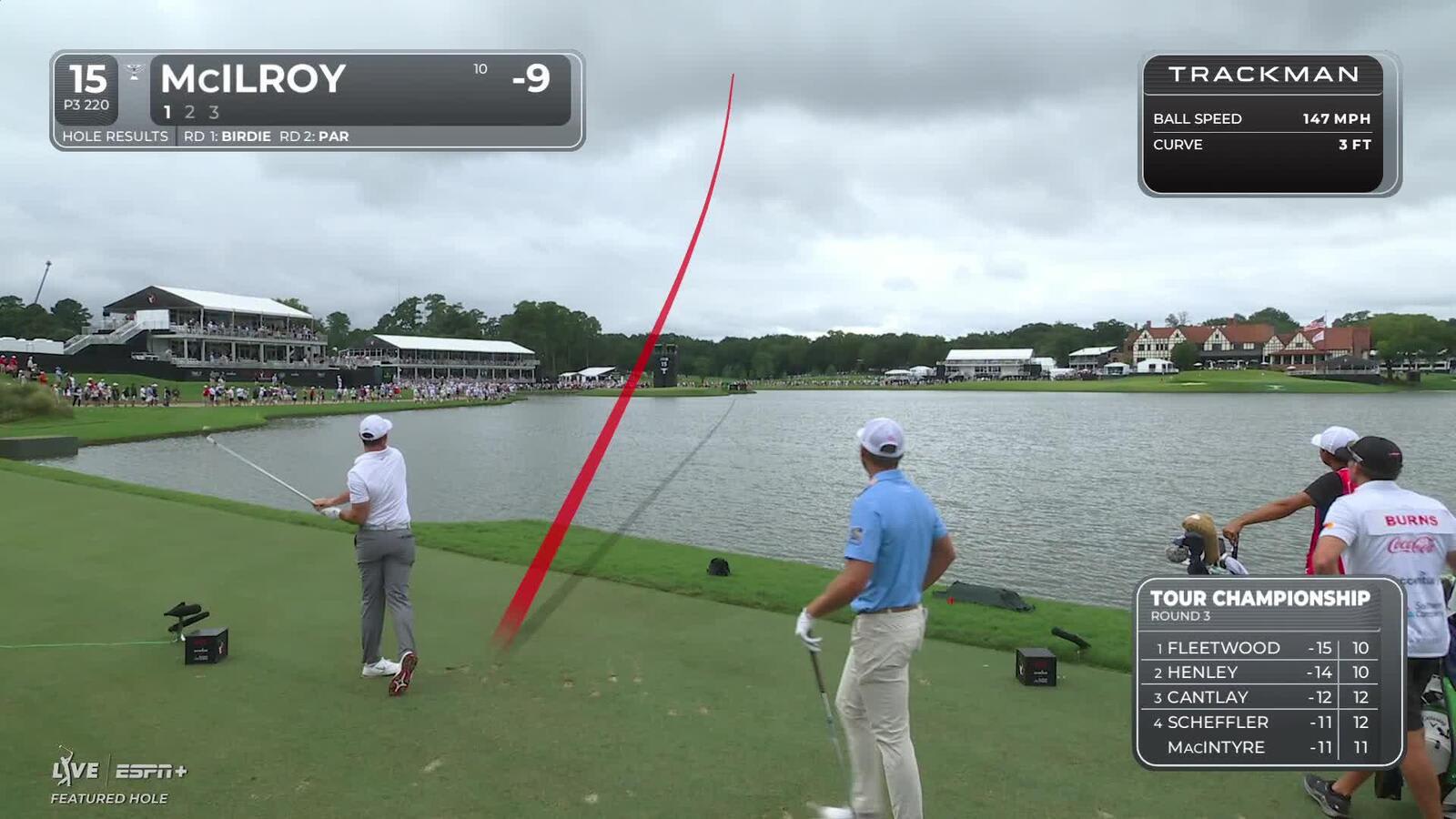 Rory McIlroy | Round 3 | 15th hole | Shot 1 | 2025 TOUR Championship