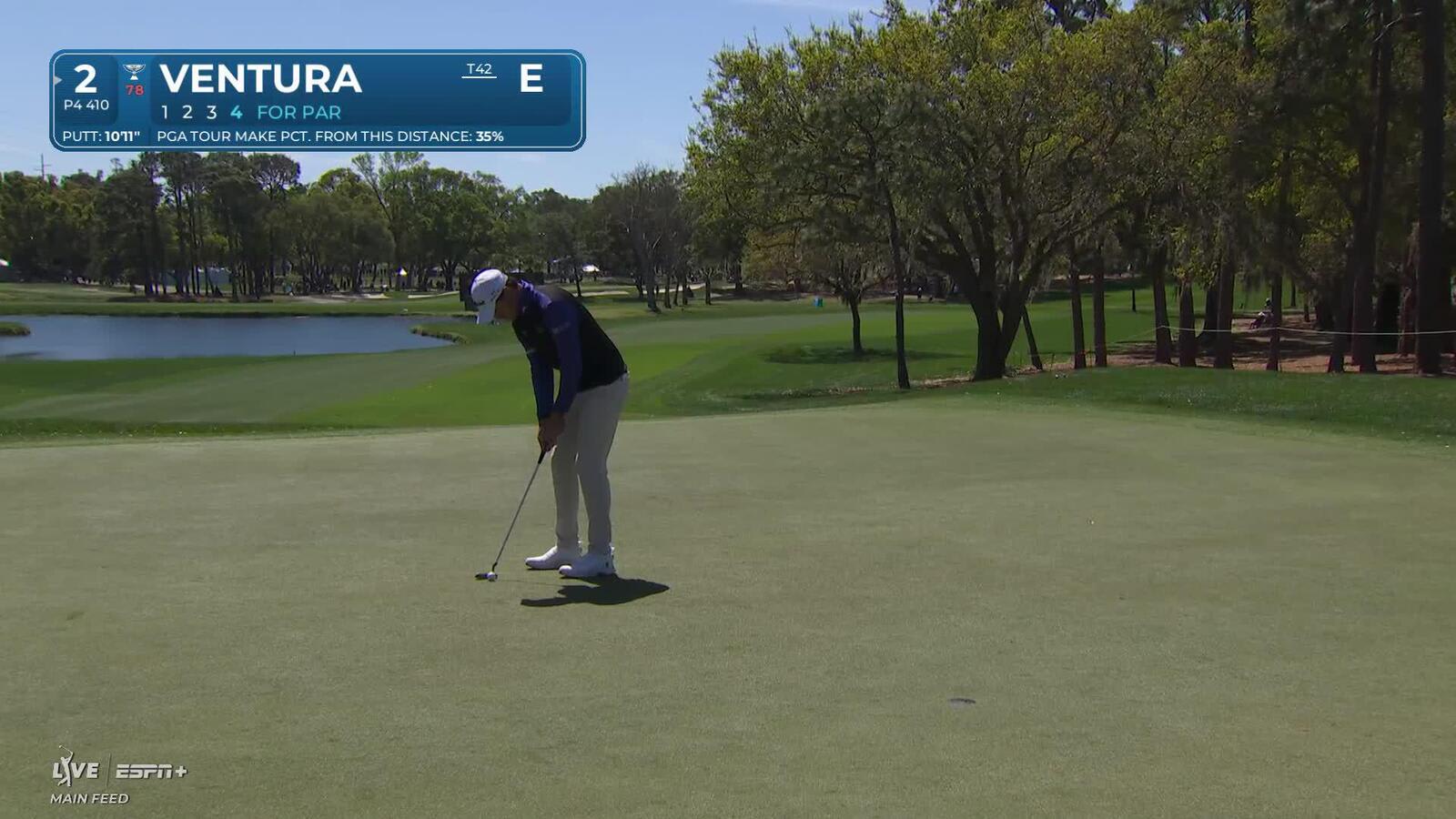 Kristoffer Ventura | Round 2 | 2nd hole | Shot 4 | 2025 Valspar