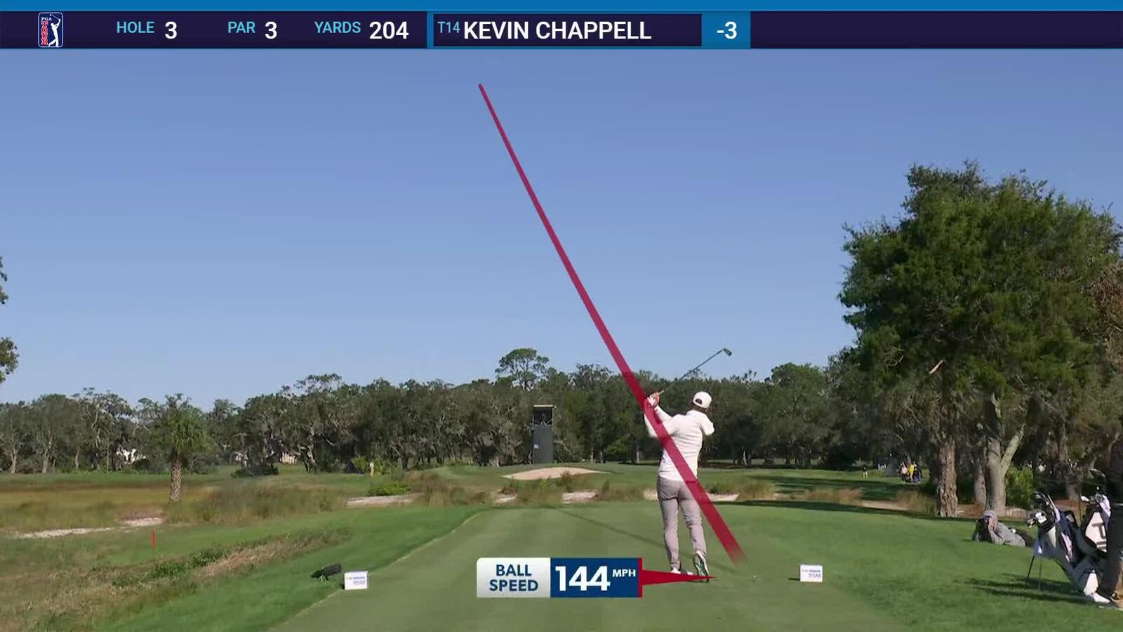 Kevin Chappell | Round 2 | 3rd hole | Shot 1 | 2024 The RSM Classic