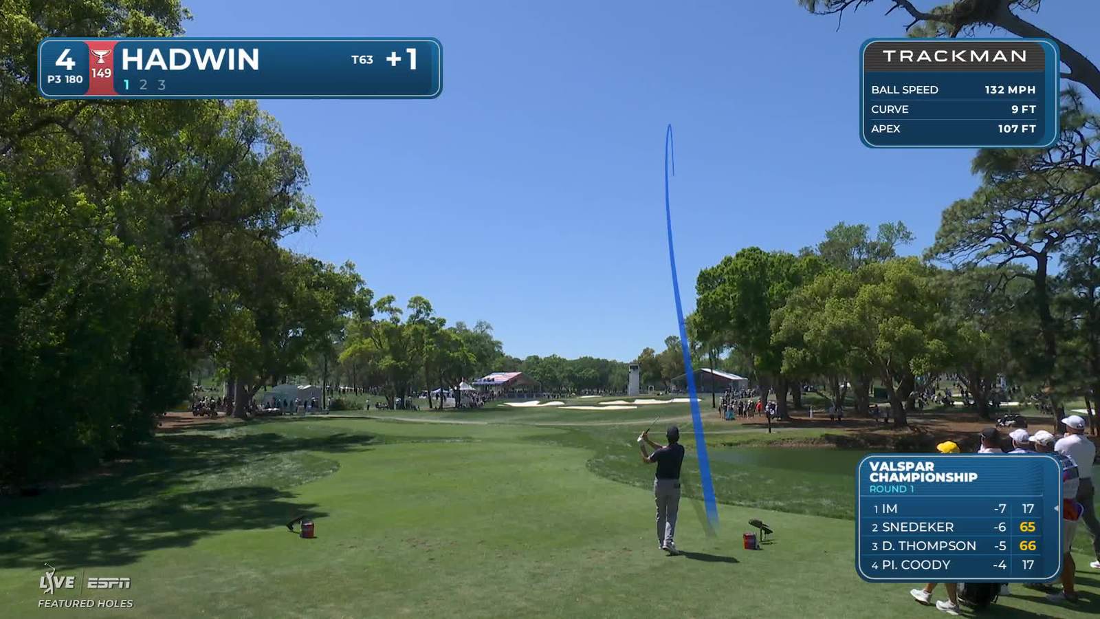 Adam Hadwin | Round 1 | 4th hole | Shot 1 | 2026 Valspar