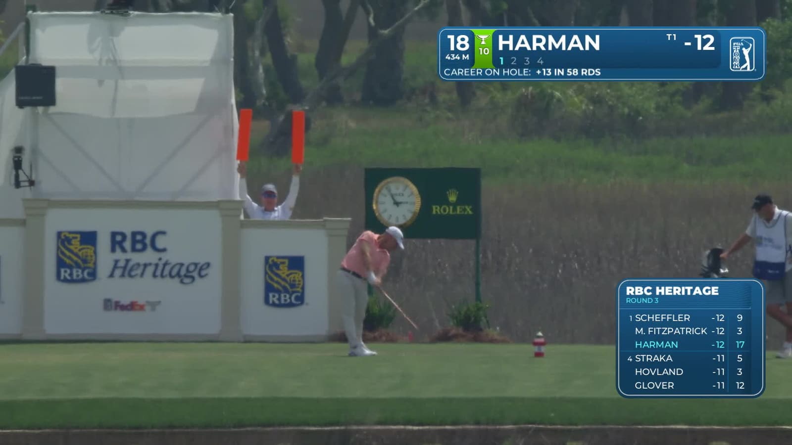 Brian Harman | Round 3 | 18th hole | Shot 1 | 2026 RBC Heritage