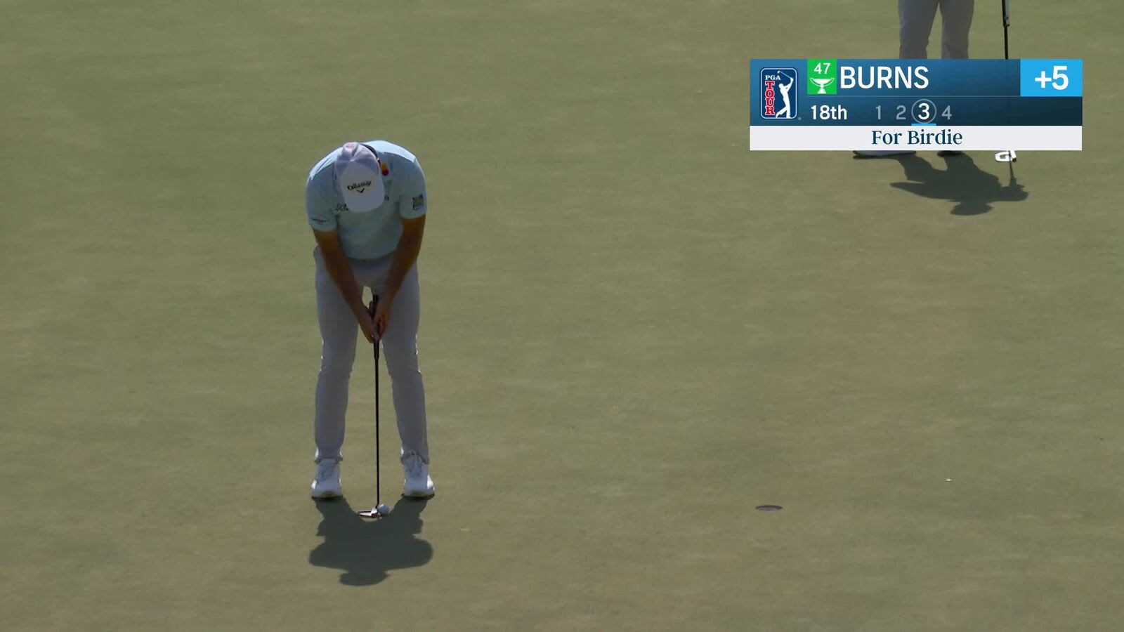 Sam Burns | Round 3 | 18th hole | Shot 3 | 2025 Arnold Palmer Invitational