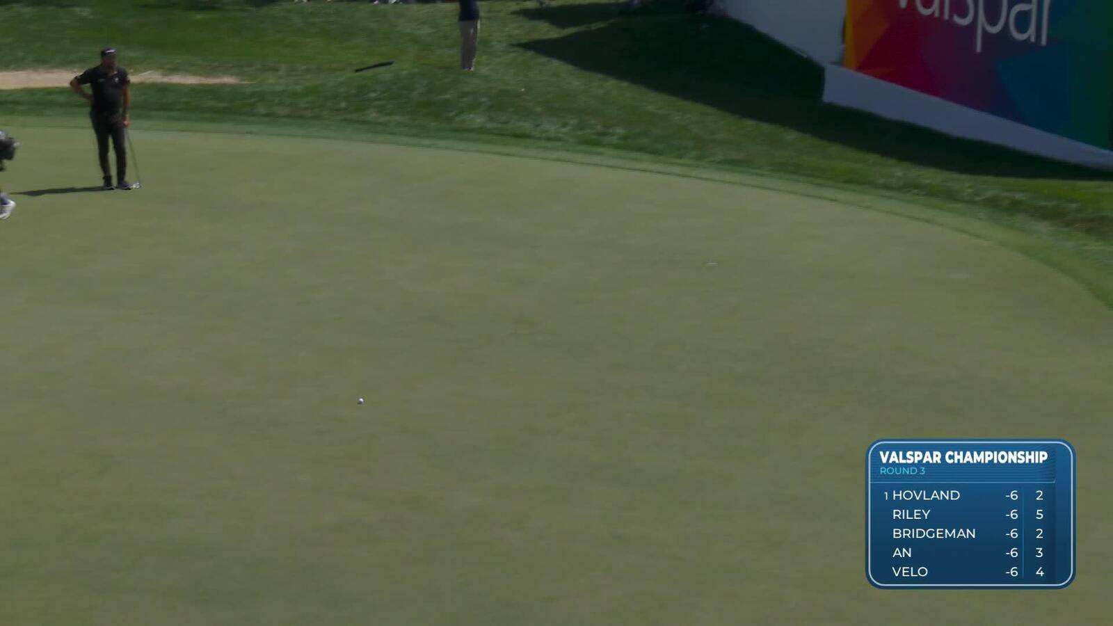 Aaron Baddeley | Round 3 | 18th hole | Shot 3 | 2025 Valspar