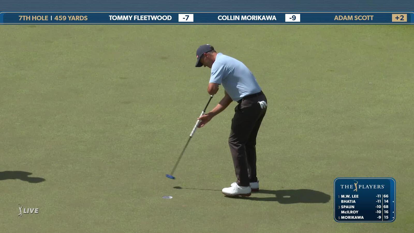 Adam Scott | Round 2 | 7th hole | Shot 4 | 2025 THE PLAYERS