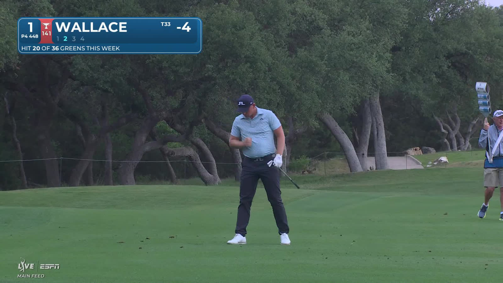 Matt Wallace | Round 3 | 1st hole | Shot 2 | 2026 Valero