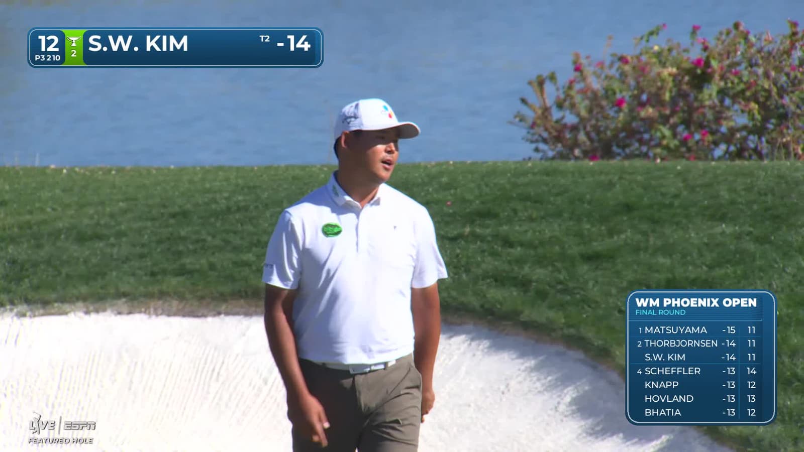 Si Woo Kim | Round 4 | 12th hole | Shot 3 | 2026 WM Phoenix Open
