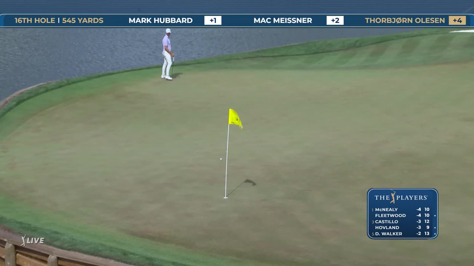 Thorbjørn Olesen | Round 1 | 16th hole | Shot 4 | 2026 THE PLAYERS