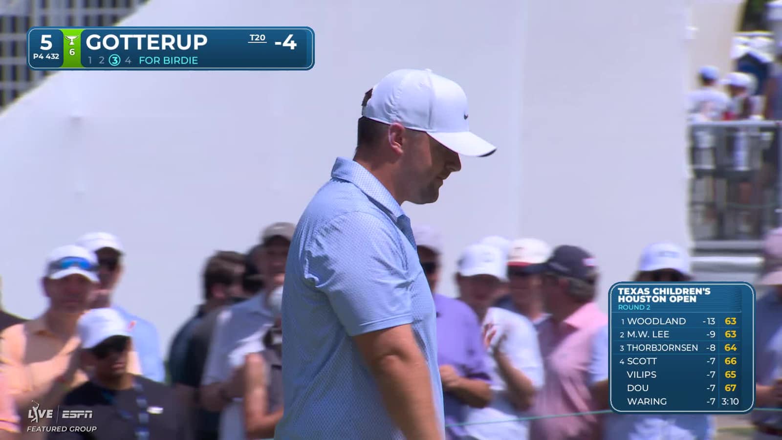 Chris Gotterup Round 2 5th hole Shot 3 2026 Texas Children's