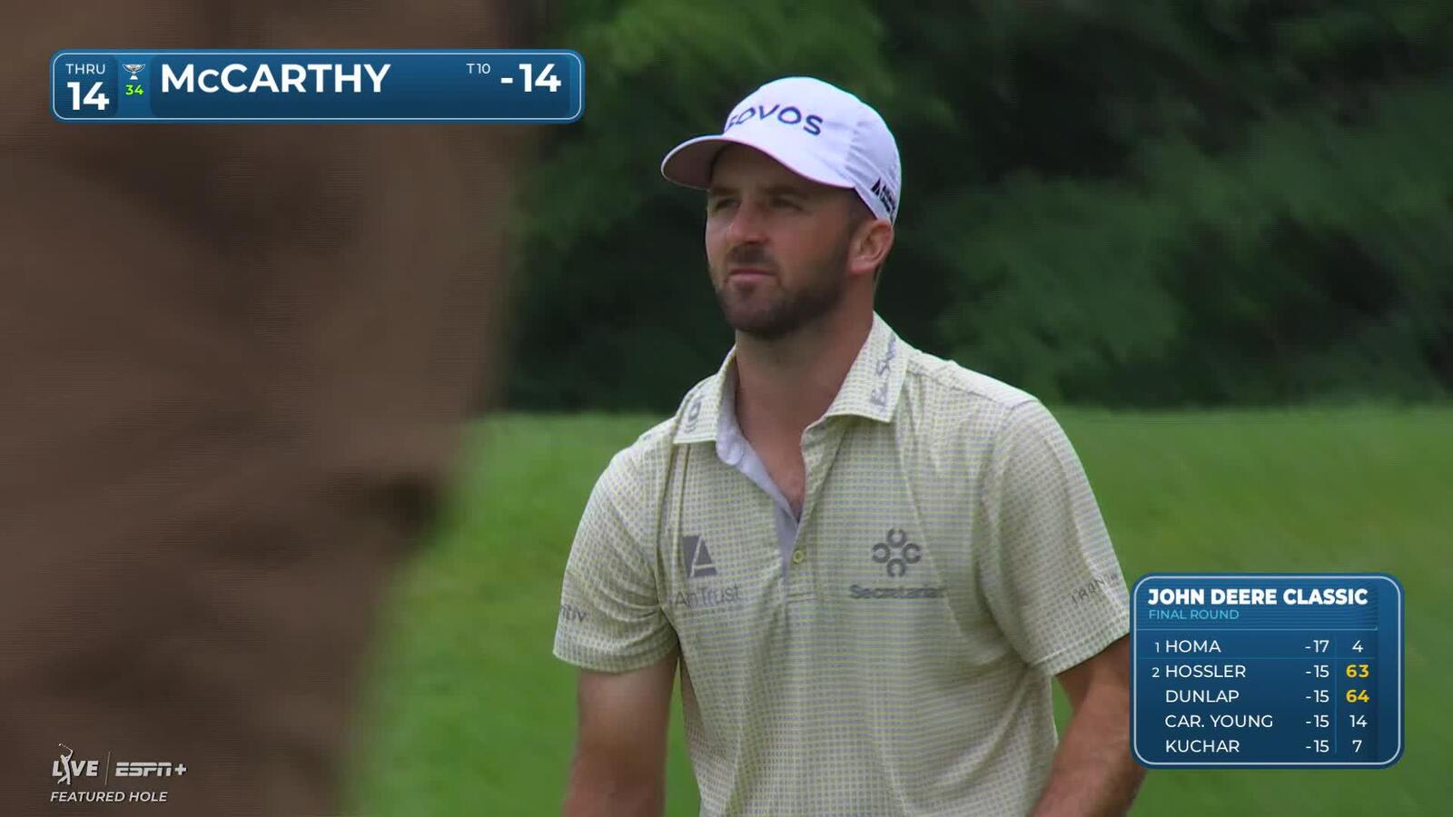 Denny McCarthy | Round 4 | 14th hole | Shot 3 | 2025 John Deere