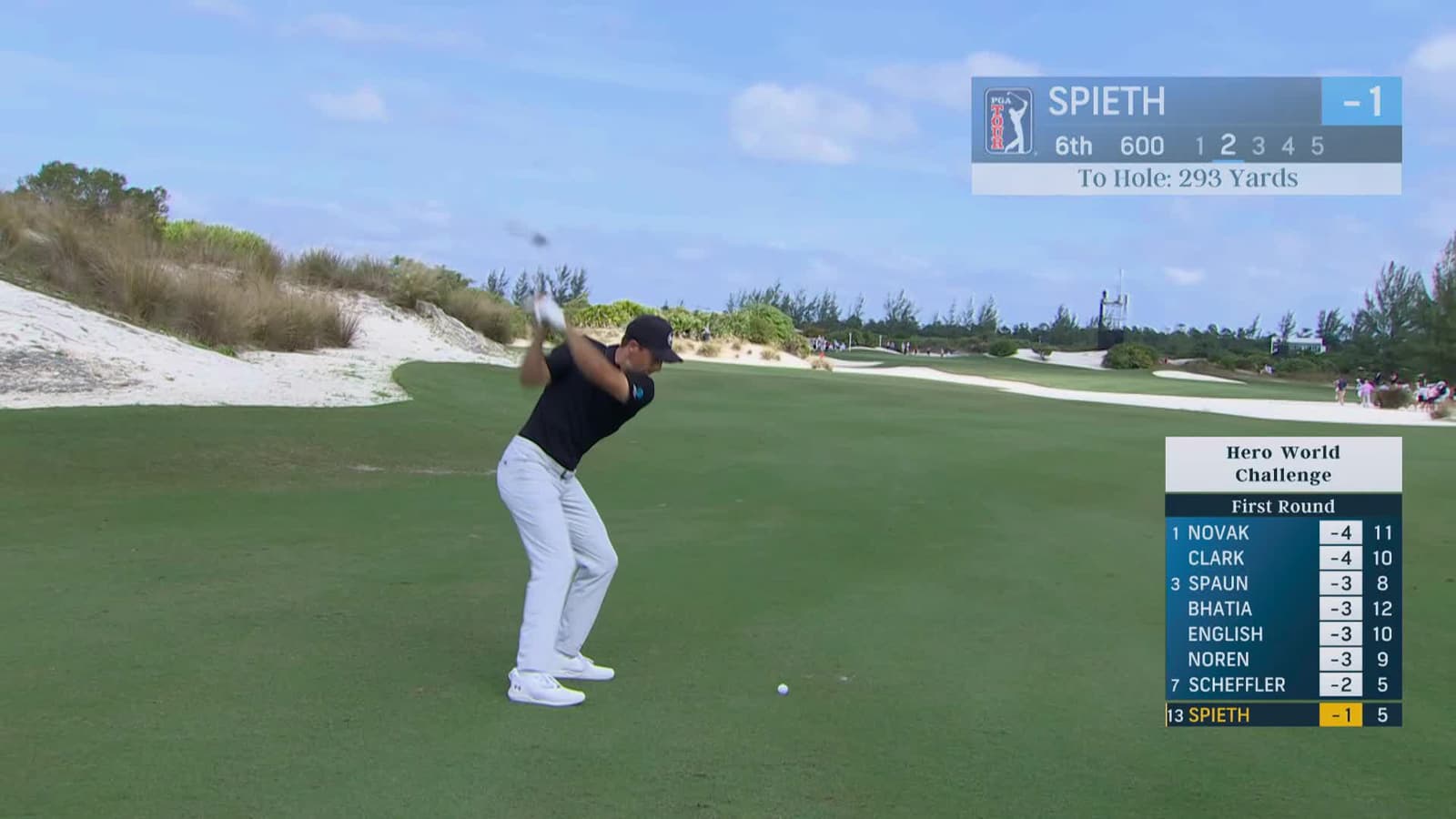 Jordan Spieth | Round 1 | 6th hole | Shot 2 | 2025 Hero World Challenge