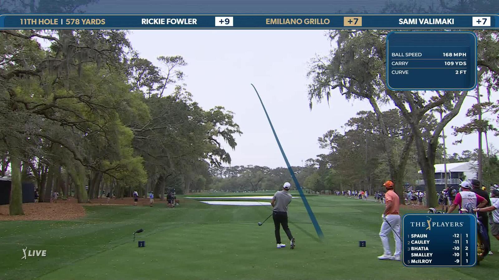 Emiliano Grillo | Round 4 | 11th hole | Shot 1 | 2025 THE PLAYERS