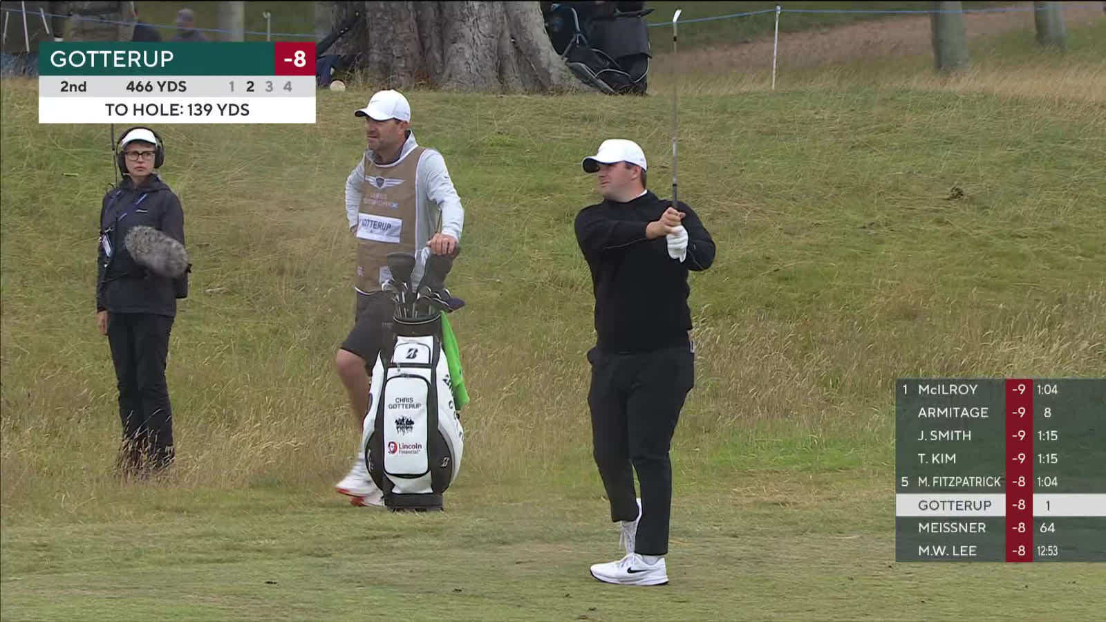 Chris Gotterup | Round 3 | 2nd hole | Shot 2 | 2026 Genesis Scottish Open