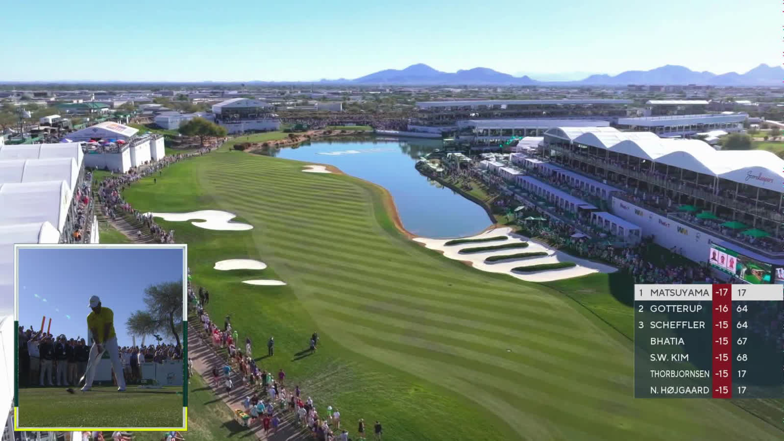 Hideki Matsuyama | Round 4 | 18th hole | Shot 1 | 2026 WM Phoenix Open