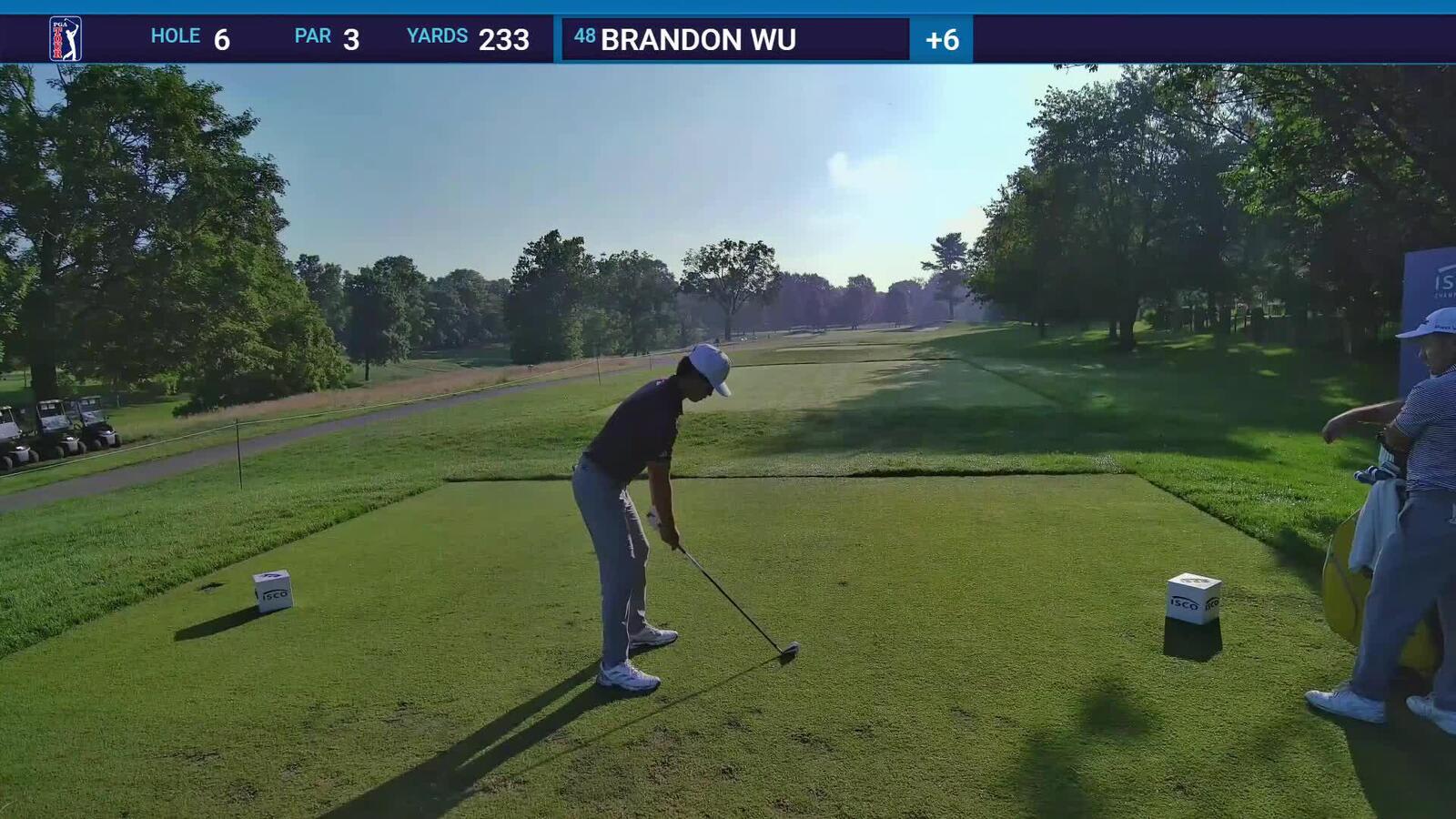 Brandon Wu | Round 1 | 6th hole | Shot 1 | 2025 ISCO Championship