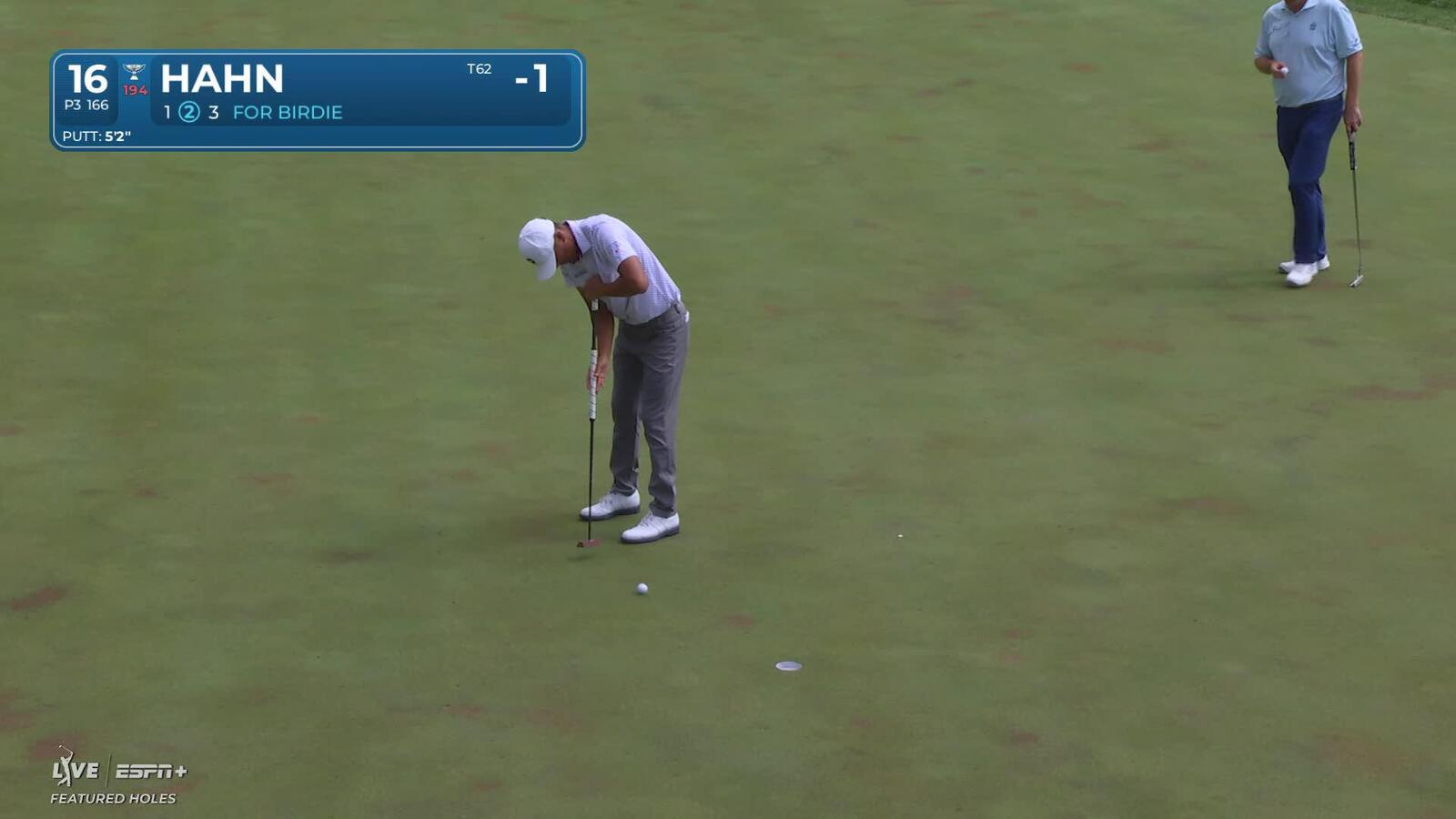 James Hahn | Round 4 | 16th hole | Shot 2 | 2025 John Deere