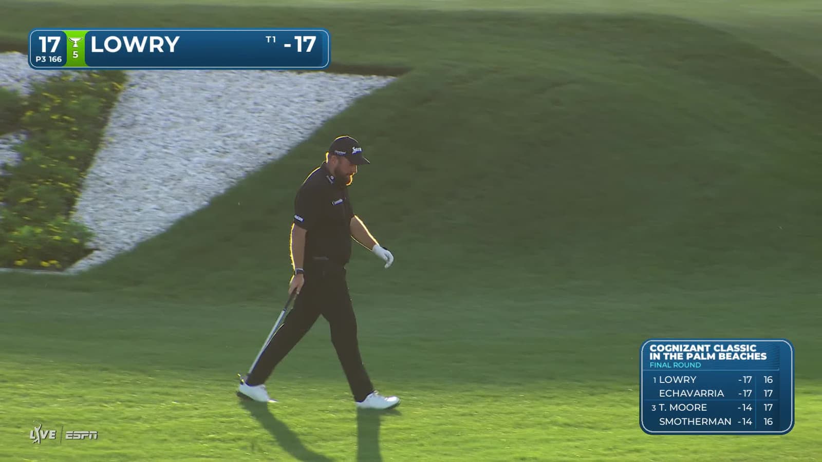 Shane Lowry | Round 4 | 17th hole | Shot 3 | 2026 Cognizant Classic