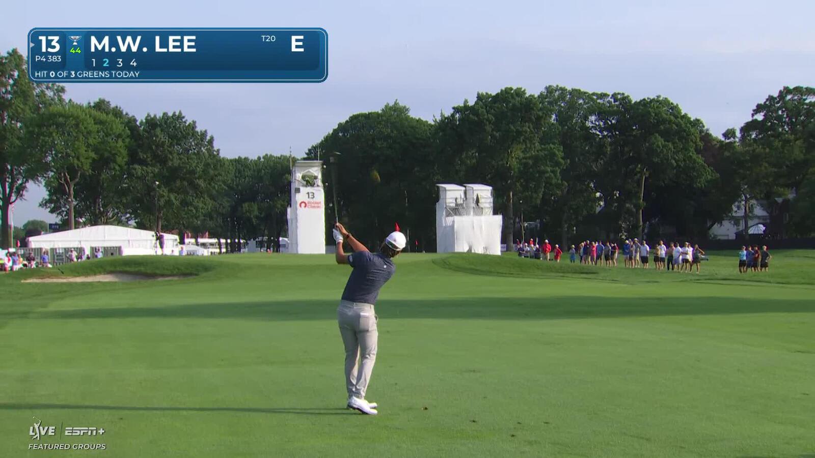 Min Woo Lee | Round 1 | 13th hole | Shot 2 | 2025 Rocket Classic