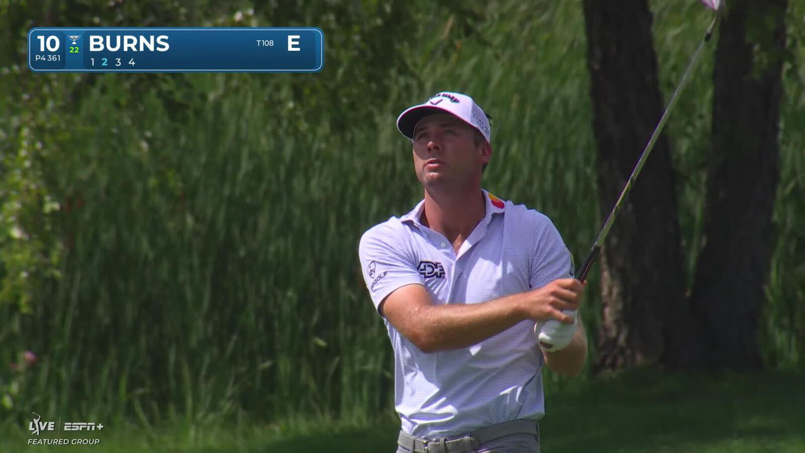 Sam Burns | Round 1 | 10th hole | Shot 2 | 2025 3M Open