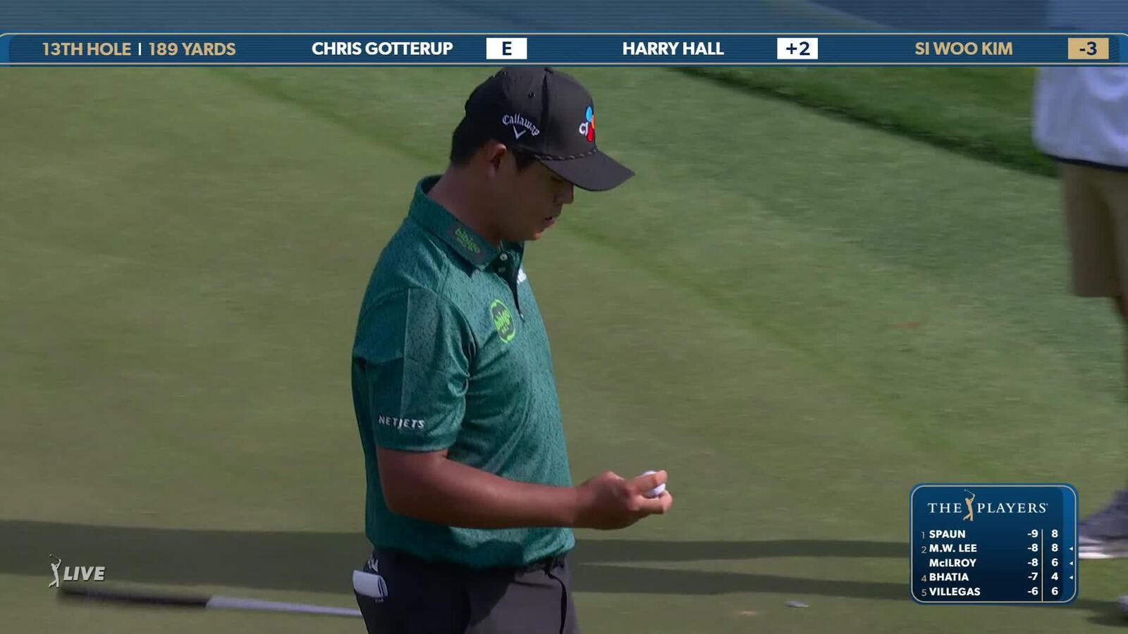 Si Woo Kim | Round 2 | 13th hole | Shot 3 | 2025 THE PLAYERS