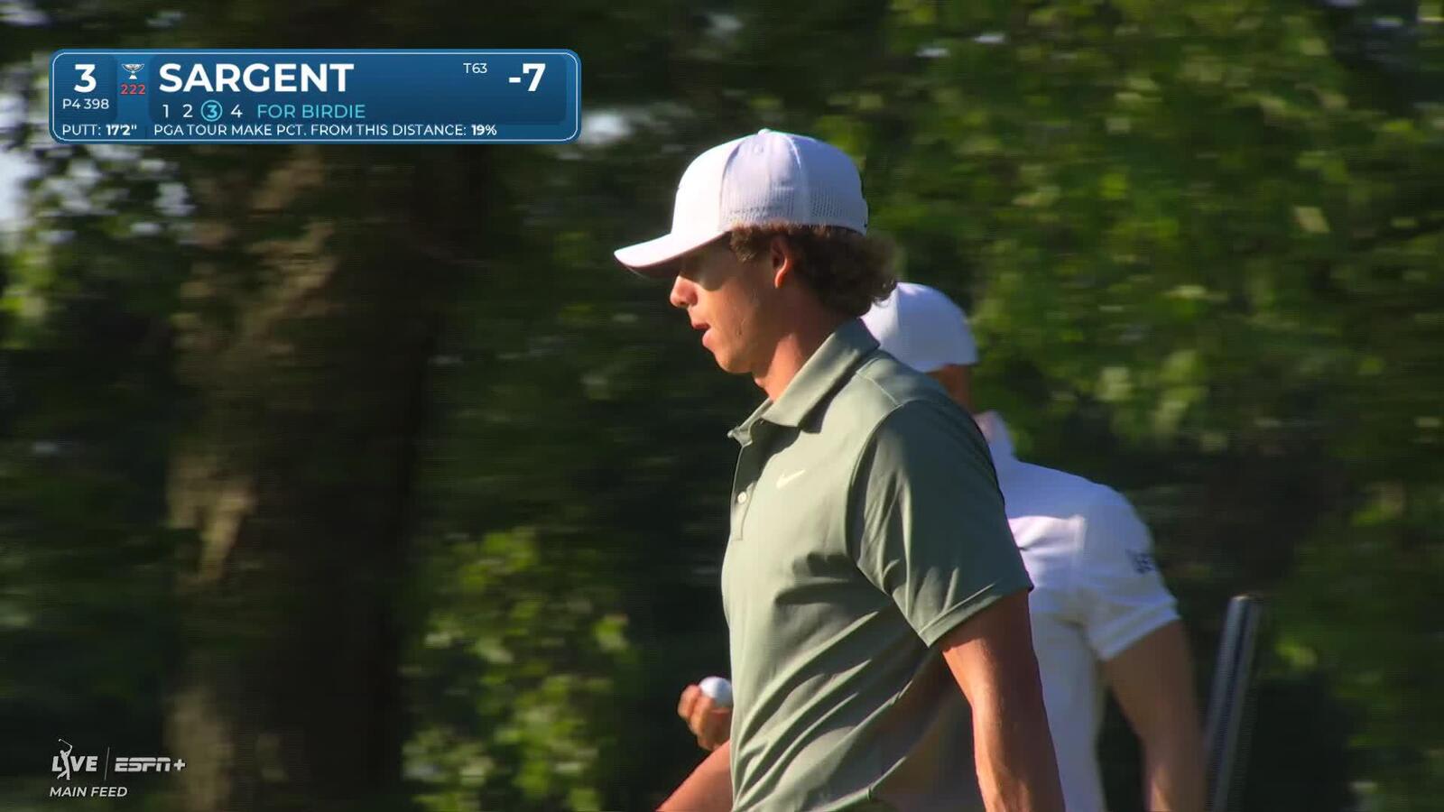 Gordon Sargent | Round 4 | 3rd hole | Shot 3 | 2025 Rocket Classic