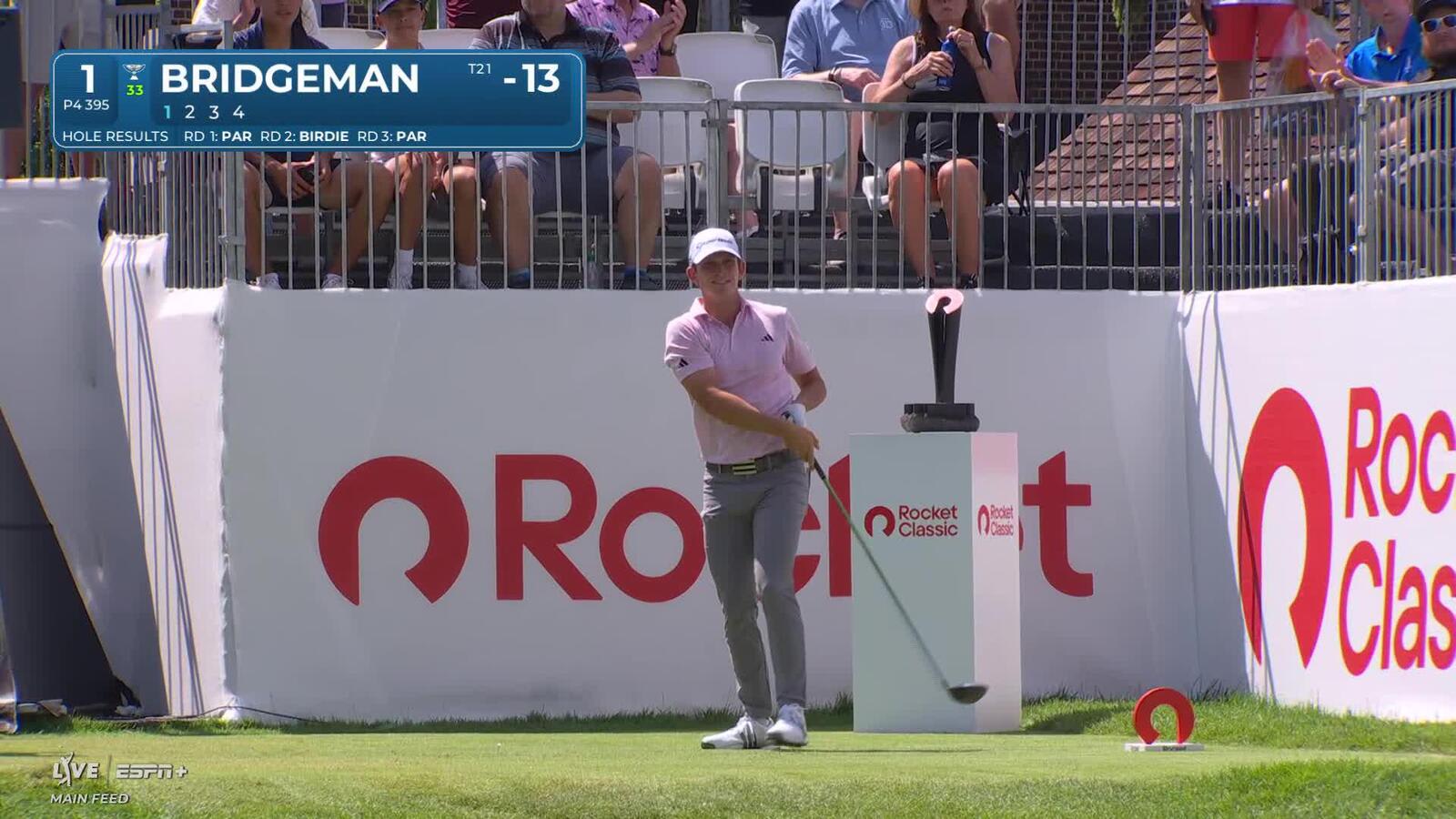 Jacob Bridgeman | Round 4 | 1st hole | Shot 1 | 2025 Rocket Classic