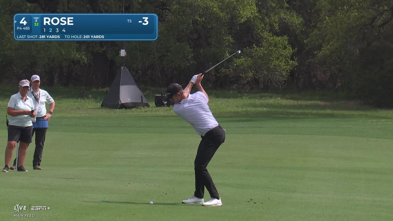 Justin Rose | Round 1 | 4th hole | Shot 2 | 2025 Valero