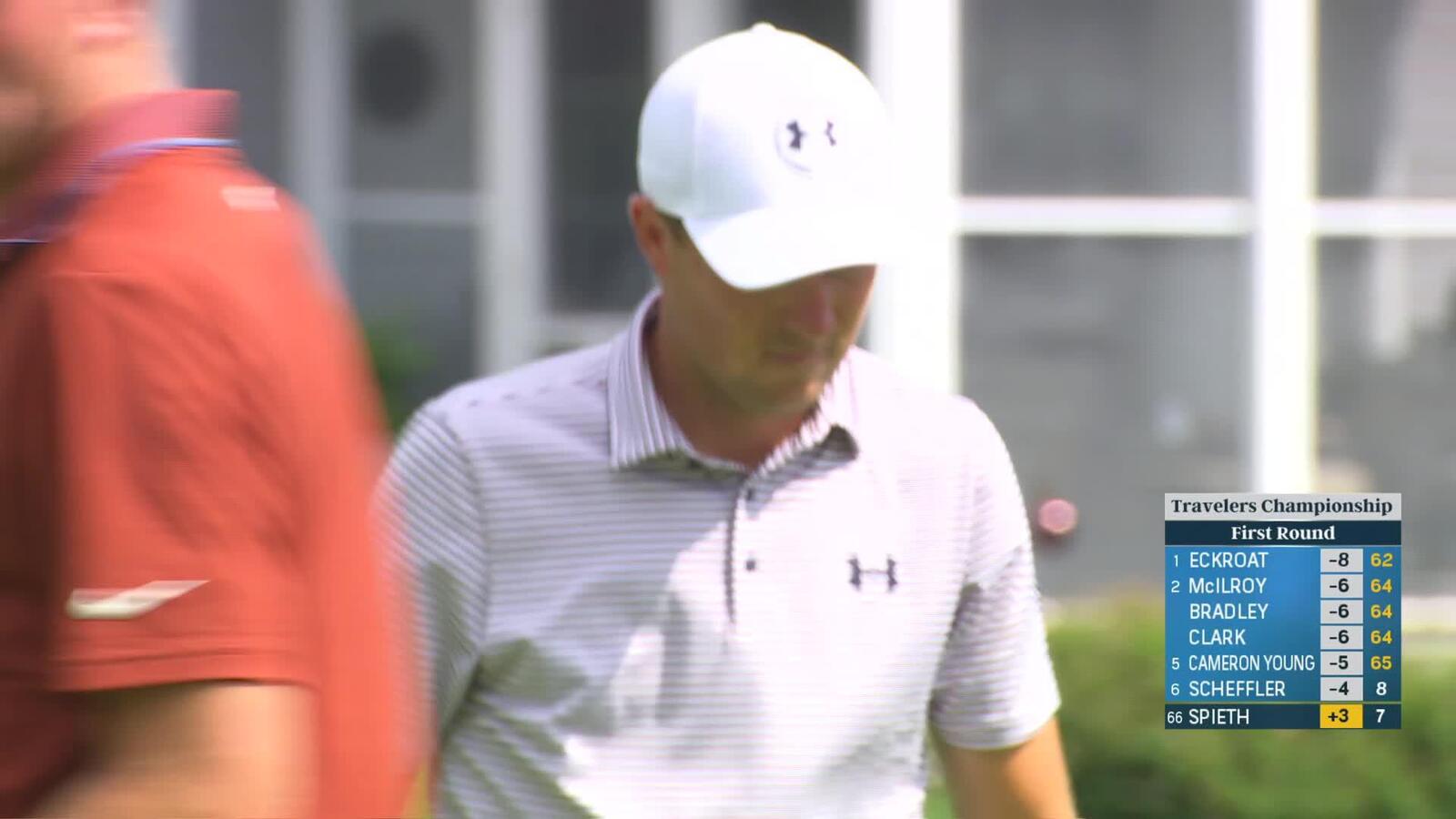 Jordan Spieth | Round 1 | 8th hole | Shot 2 | 2025 Travelers