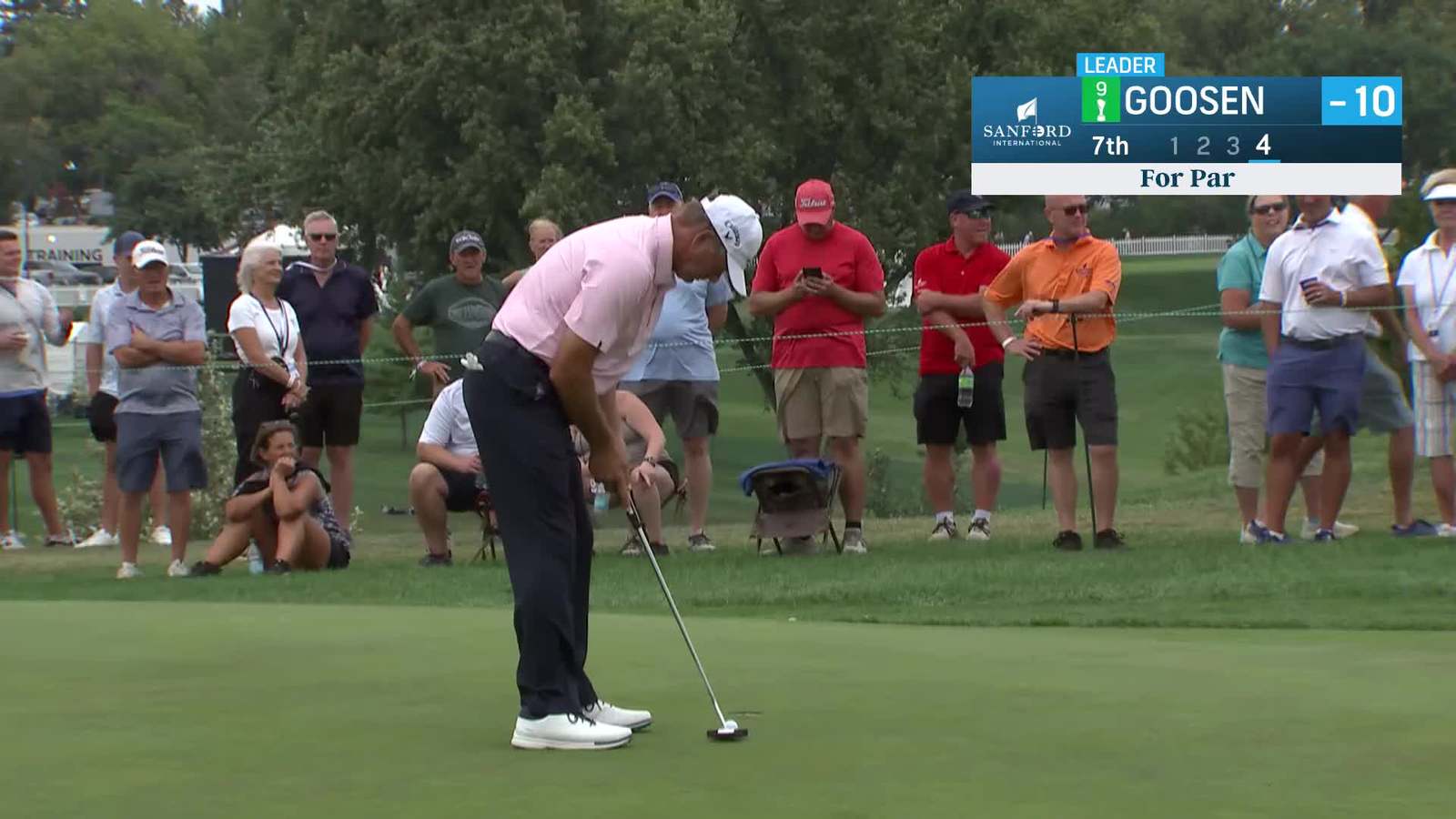 Retief Goosen | Round 3 | 7th hole | Shot 4 | 2025 Sanford Int