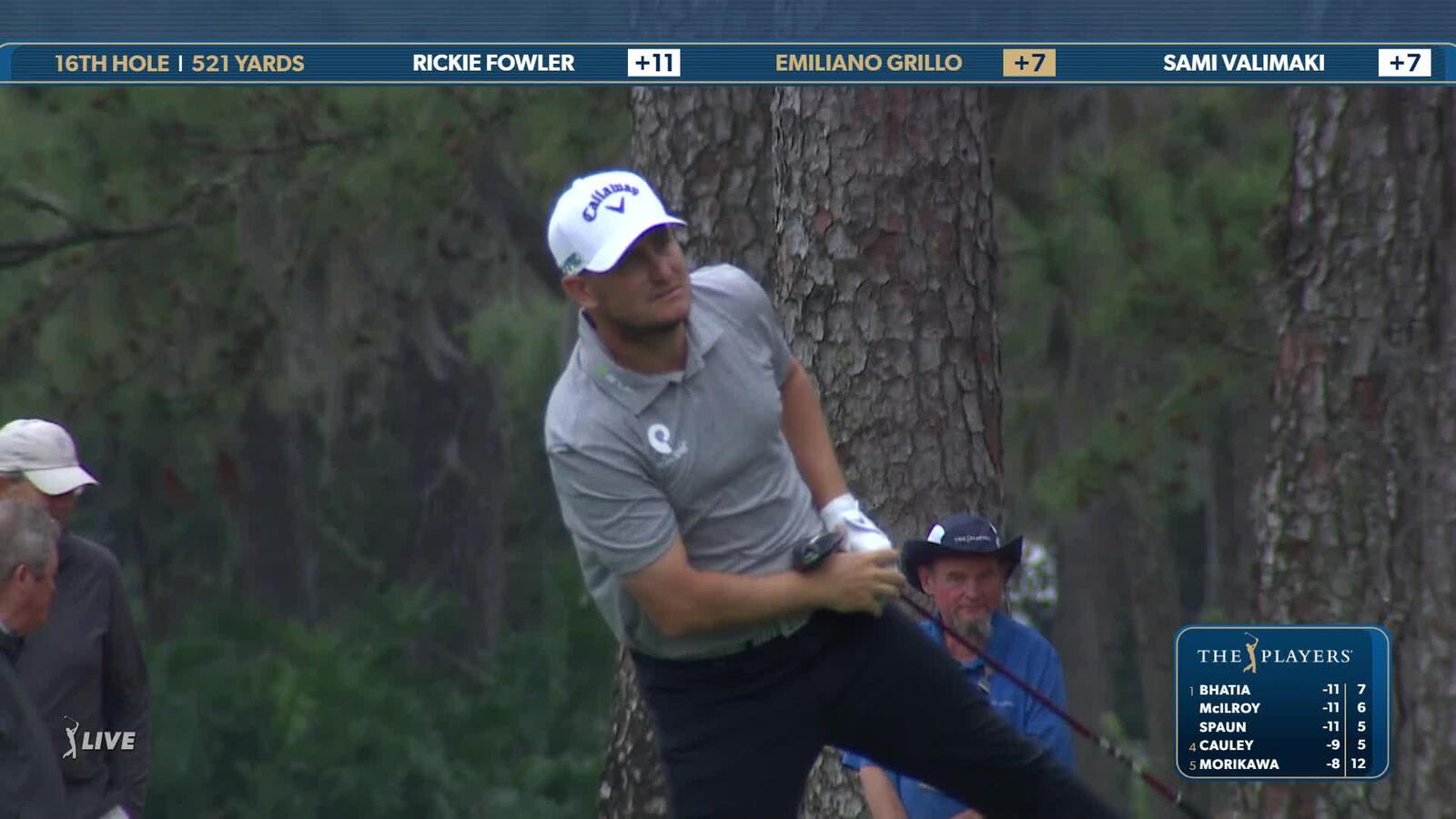 Emiliano Grillo | Round 4 | 16th hole | Shot 2 | 2025 THE PLAYERS