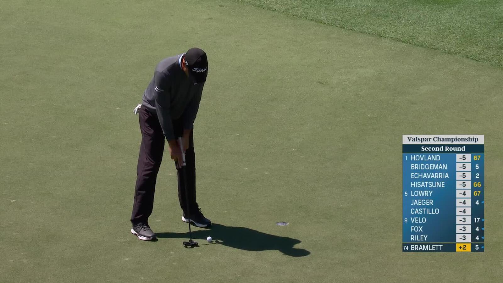 Joseph Bramlett | Round 2 | 15th hole | Shot 2 | 2025 Valspar