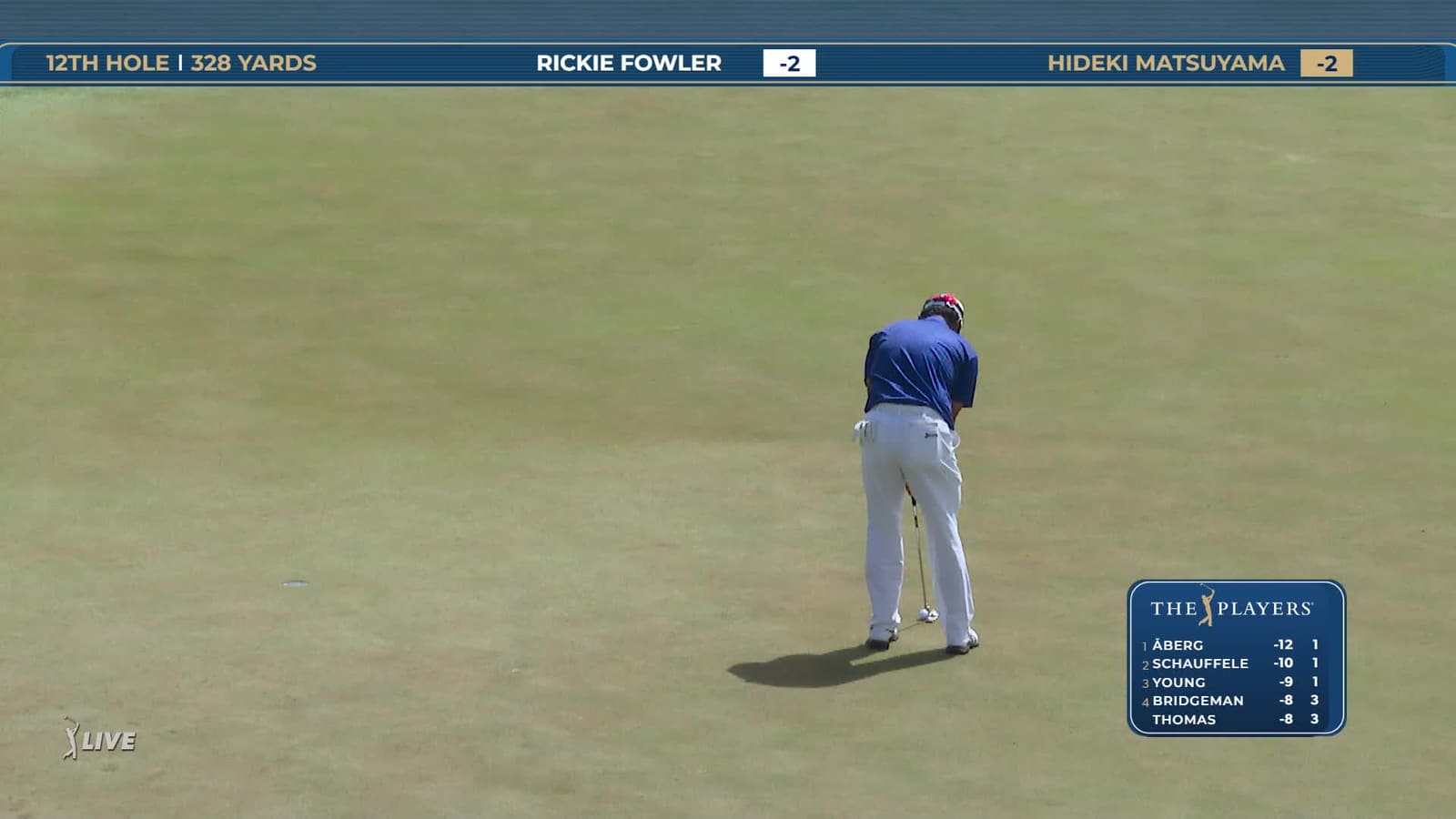 Hideki Matsuyama | Round 3 | 12th hole | Shot 5 | 2026 THE PLAYERS