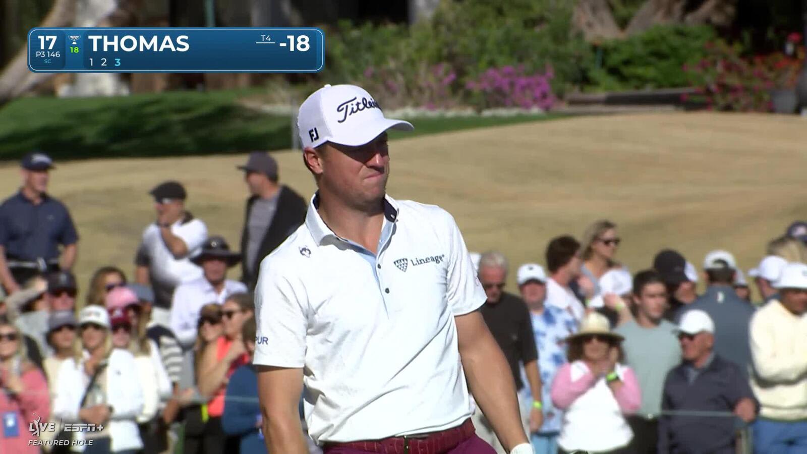 Justin Thomas | Round 3 | 17th hole | Shot 3 | 2025 The American Express